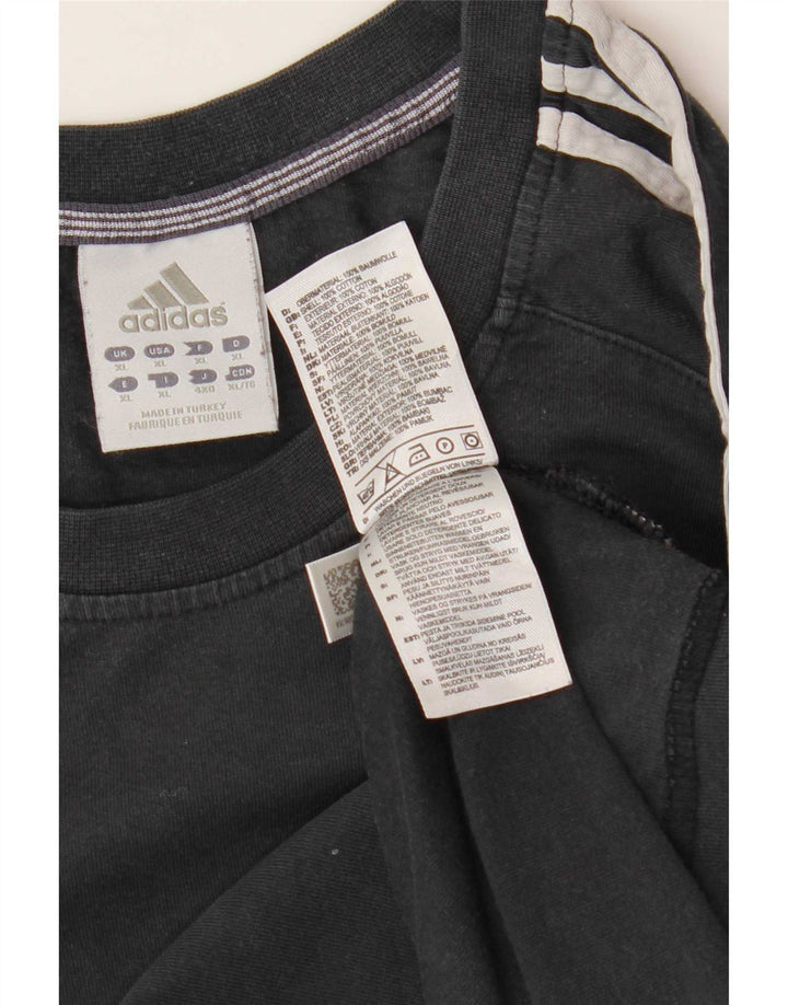 Adidas Mens T-Shirt Top XL Navy Blue Cotton