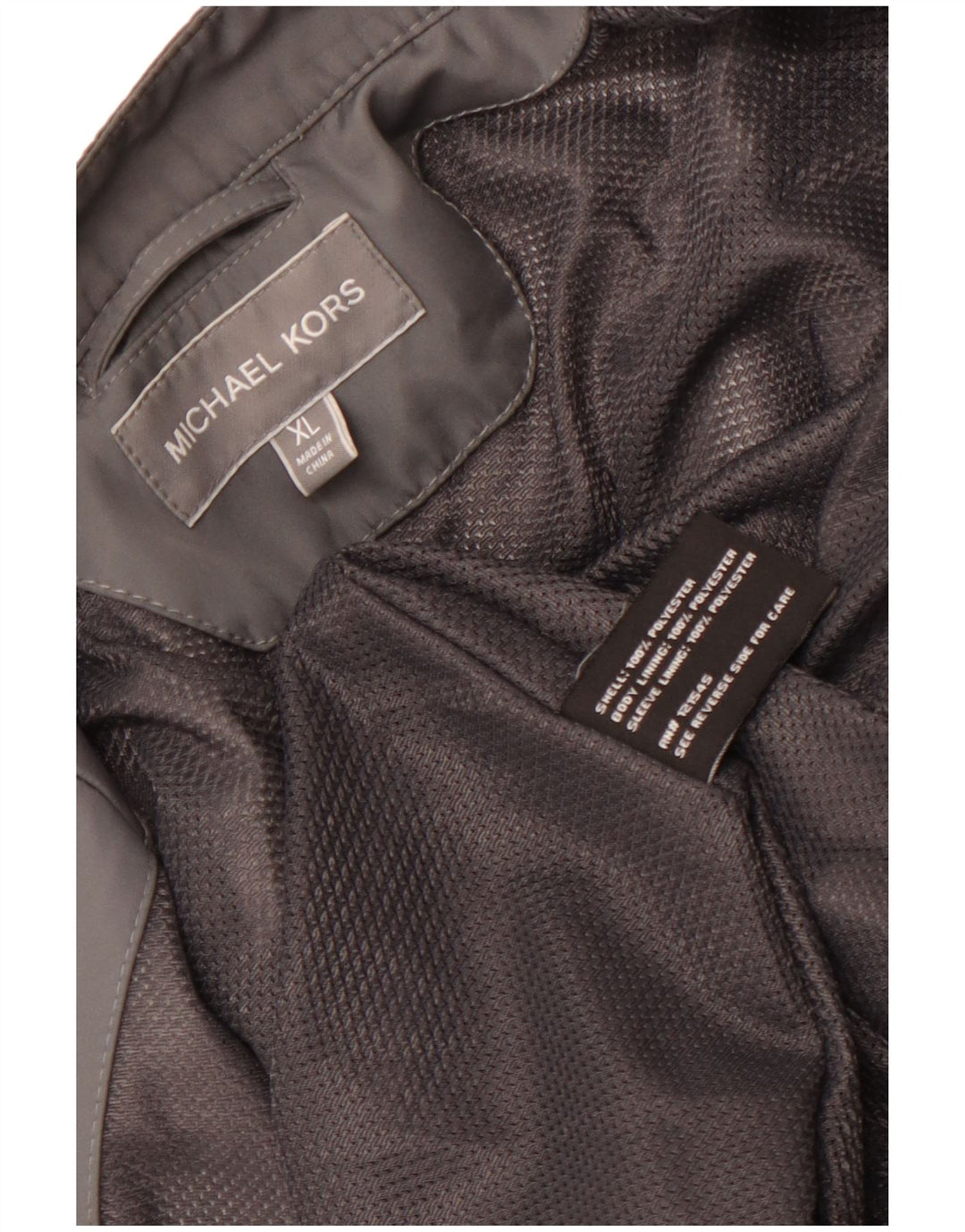 MICHAEL KORS Mens Utility Jacket UK 42 XL Grey Polyester