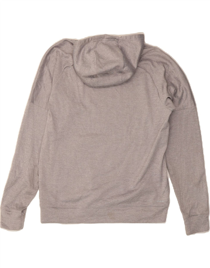 ADIDAS Mens Graphic Hoodie Jumper Medium Grey Cotton Vintage Adidas and Second-Hand Adidas from Messina Hembry 