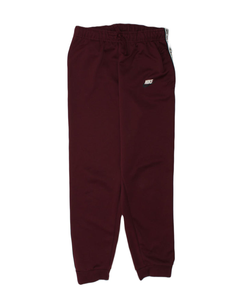 NIKE Girls Tracksuit Trousers Joggers 15-16 Years XL  Burgundy Polyester | Vintage Nike | Thrift | Second-Hand Nike | Used Clothing | Messina Hembry 