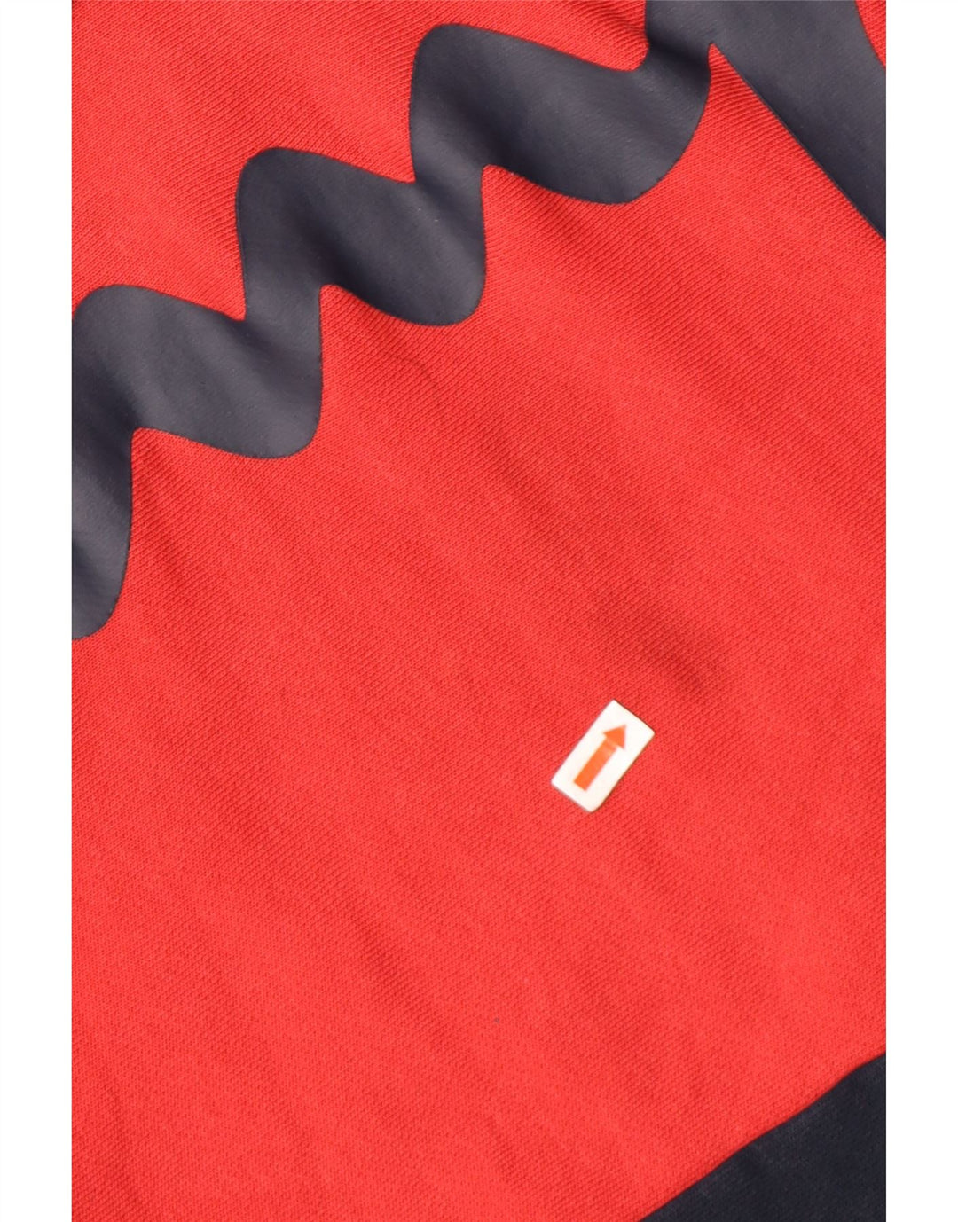 CHAMPION Womens Graphic Hoodie Jumper UK 16 Large Red Colourblock