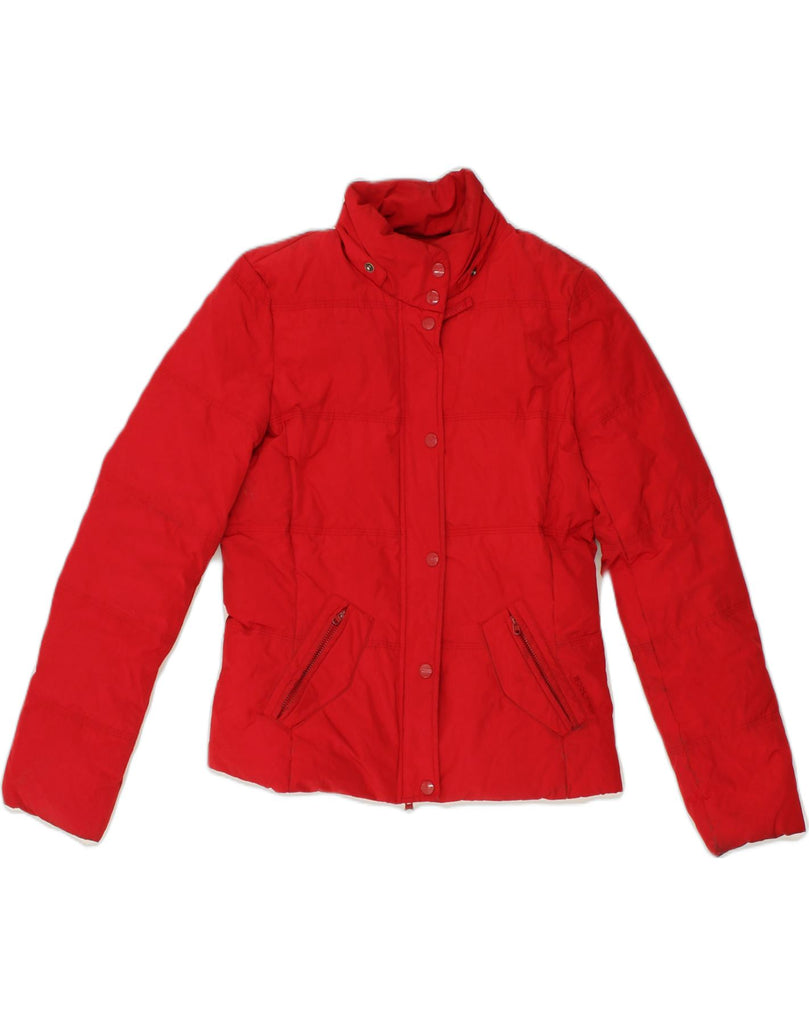 WOOLRICH Womens Padded Jacket UK 8 Small Red Polyester | Vintage Woolrich | Thrift | Second-Hand Woolrich | Used Clothing | Messina Hembry 