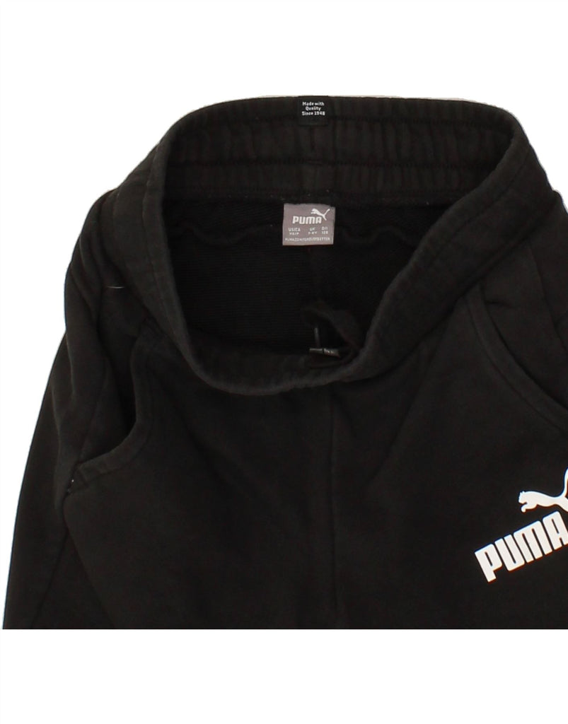 PUMA Boys Tracksuit Trousers Joggers 7-8 Years  Black Cotton Vintage Puma and Second-Hand Puma from Messina Hembry 