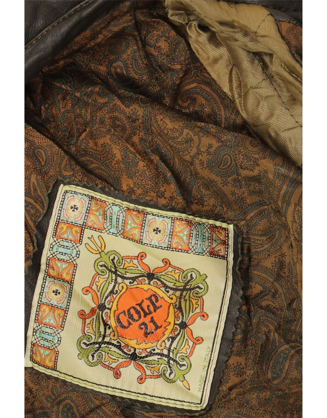 VINTAGE Mens Leather Jacket UK 42 XL Brown