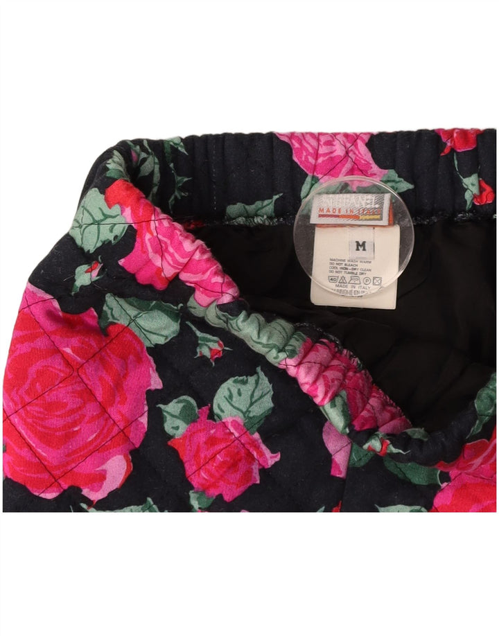 STEFANEL Womens Pencil Skirt Medium W28  Navy Blue Floral Viscose