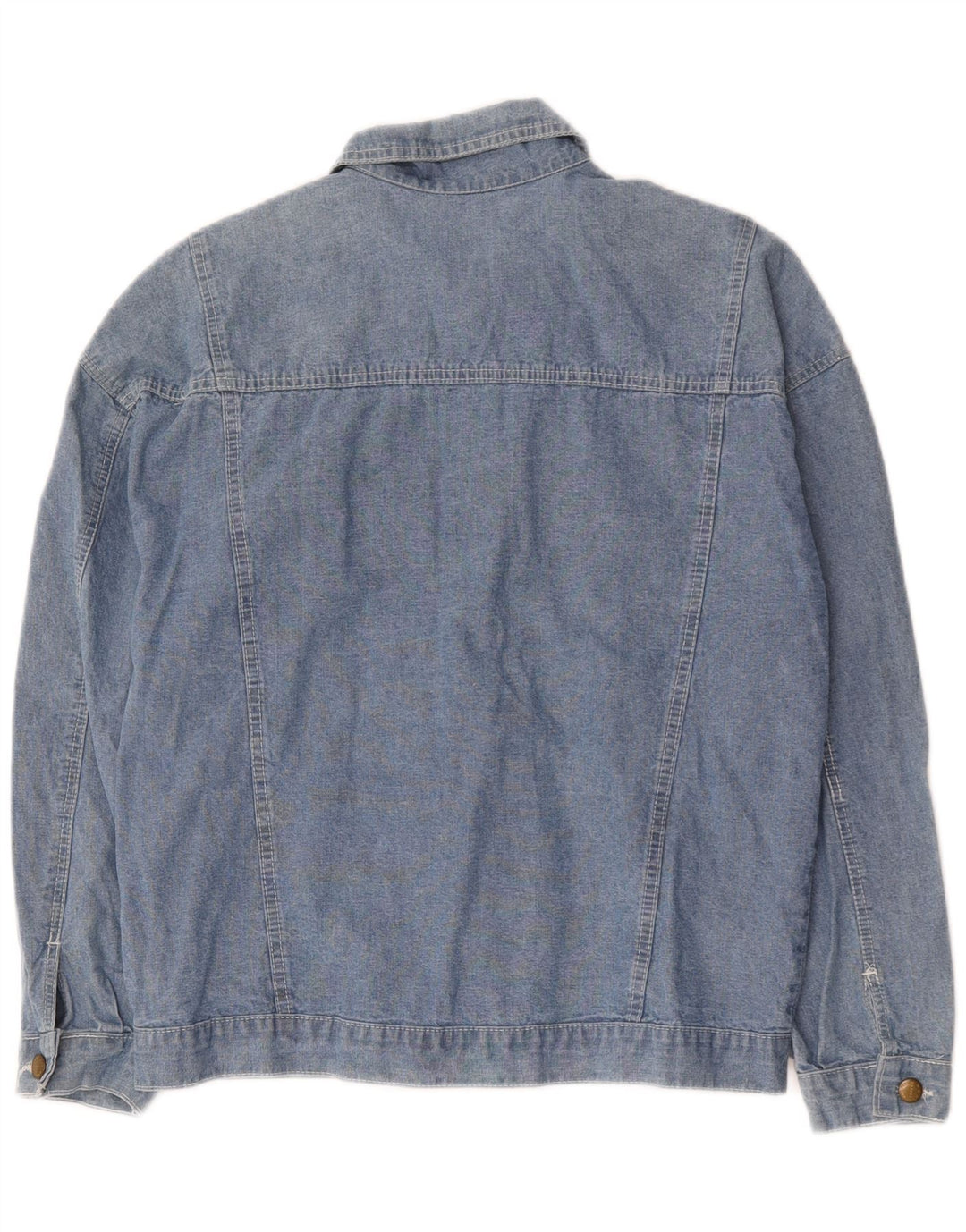 Casucci Womens Denim Jacket IT 42 Medium Blue Cotton