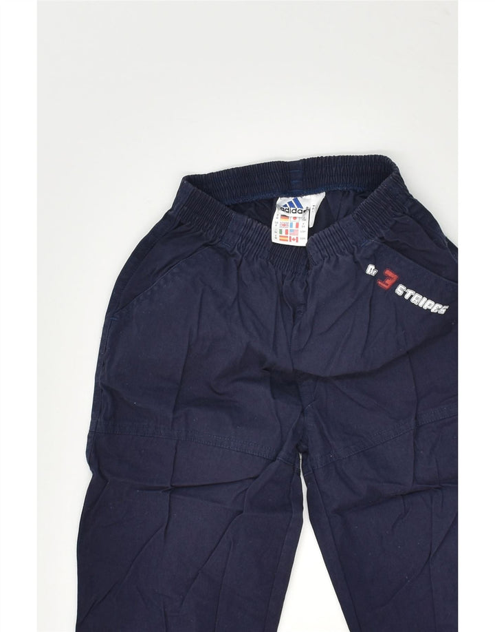 ADIDAS Baby Boys Casual Shorts 18-24 Months W18 L11 Navy Blue Cotton | Vintage Adidas | Thrift | Second-Hand Adidas | Used Clothing | Messina Hembry 