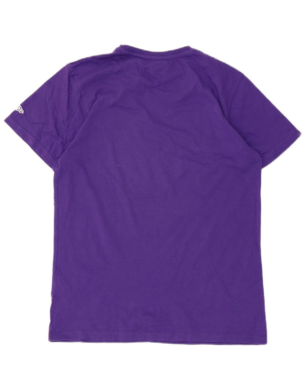New Era Mens Los Angeles Lakers Graphic T-Shirt Top Medium Purple Cotton