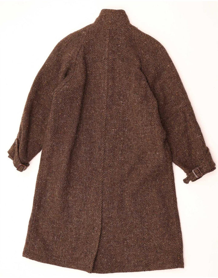 Vintage Womens Overcoat UK 12 Medium Brown Alpaca Wool