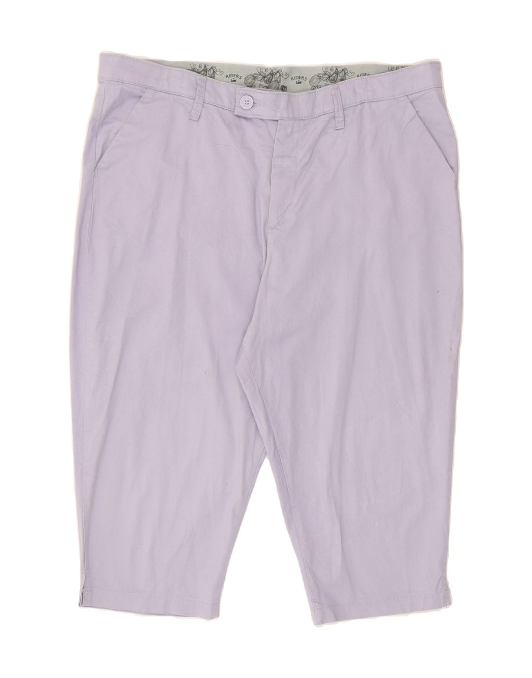 LEE Womens Capri Trousers US 18 2XL W38 L18 Purple Cotton Vintage Lee and Second-Hand Lee from Messina Hembry 