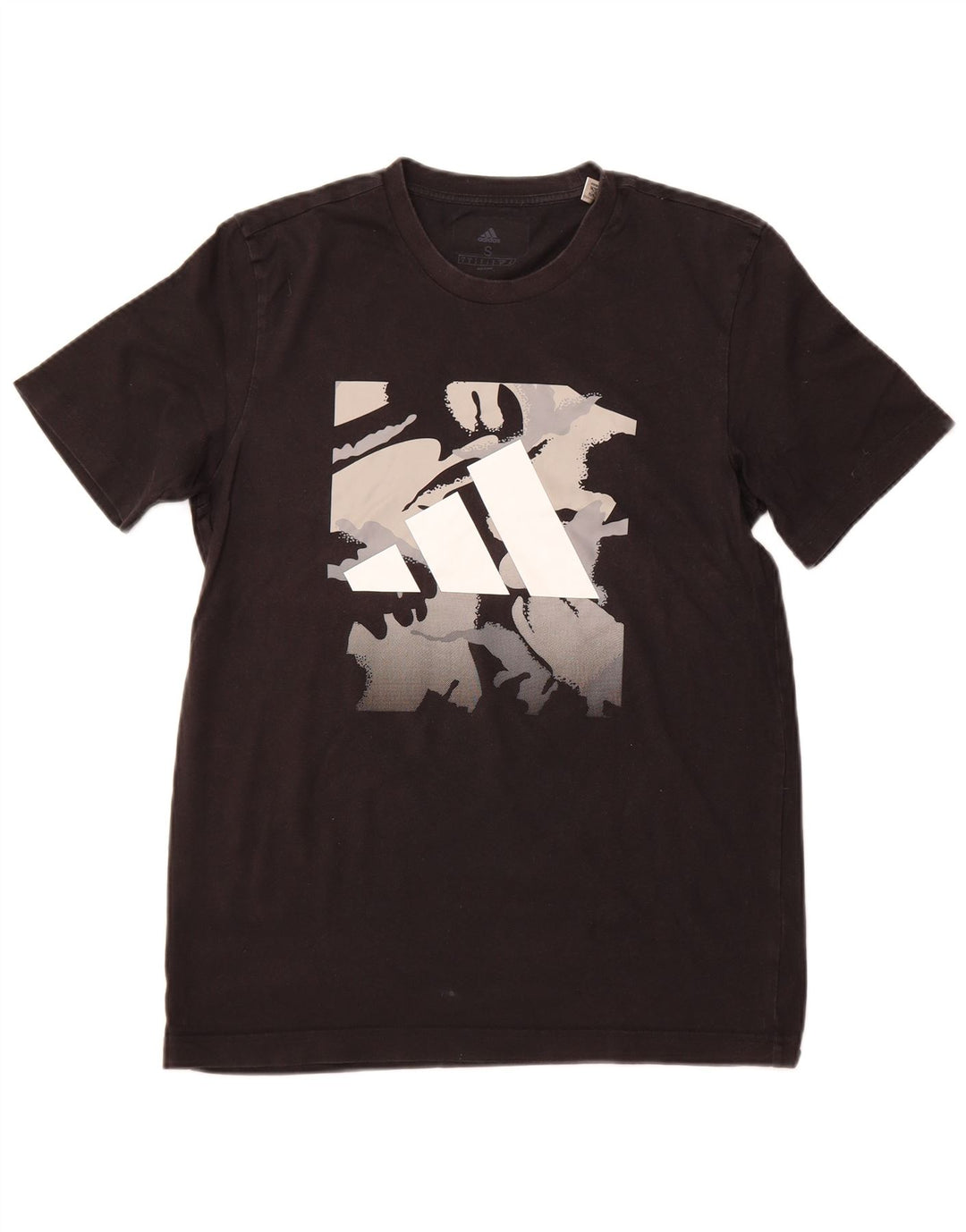 ADIDAS Mens Graphic T-Shirt Top Small Black Cotton