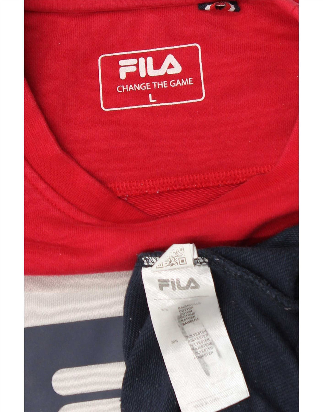 Fila Mens Graphic Sweatshirt Jumper Large Multicoloured Colourblock Cotton