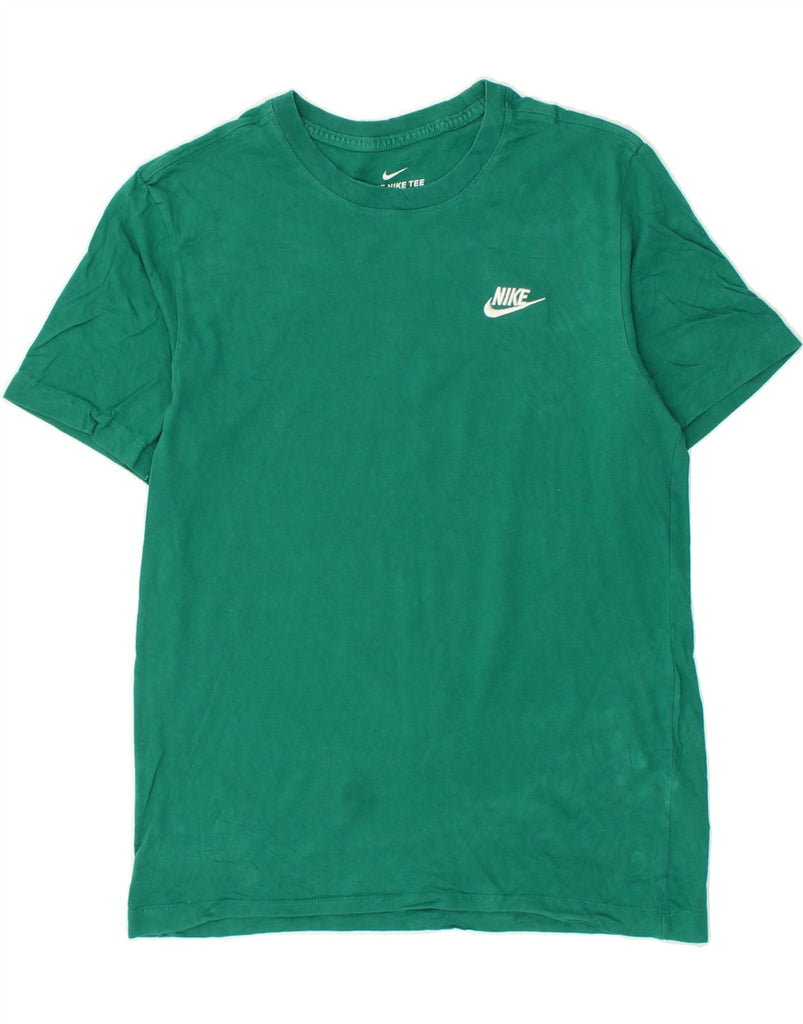 NIKE Mens T-Shirt Top Medium Green Cotton | Vintage Nike | Thrift | Second-Hand Nike | Used Clothing | Messina Hembry 