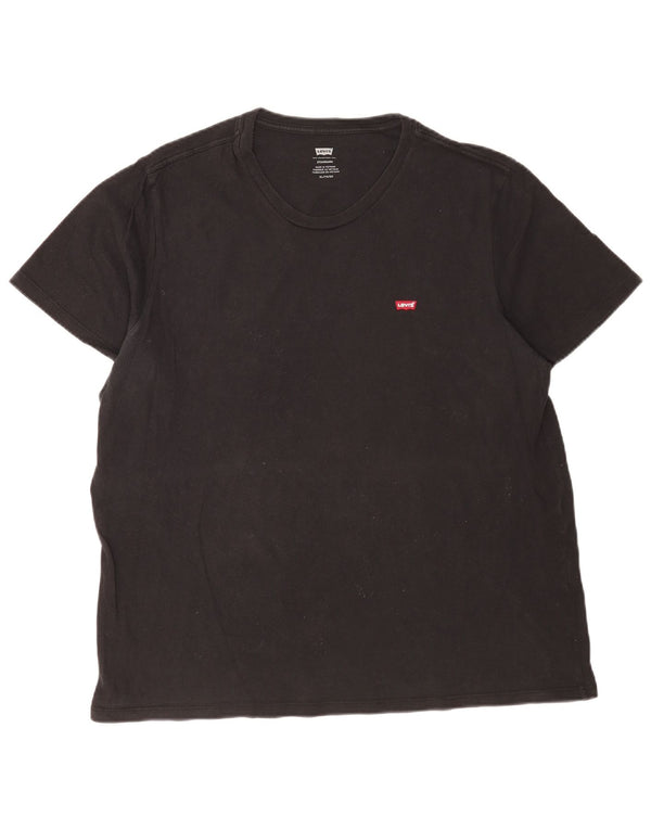 Levi's Mens Standard Fit T-Shirt Top XL Black Cotton