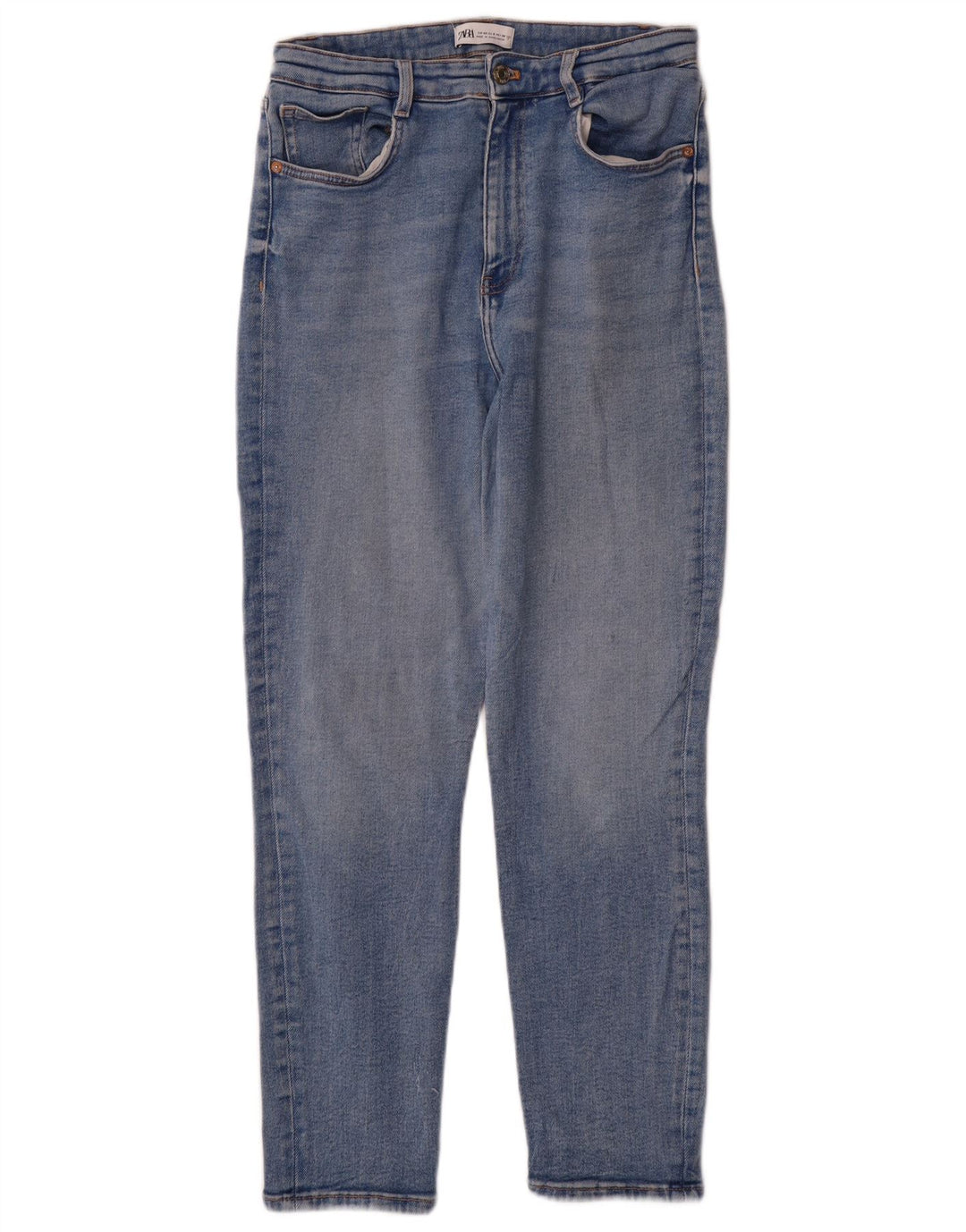 Zara Womens Tapered Jeans EU 40 Medium W30 L27 Blue Cotton