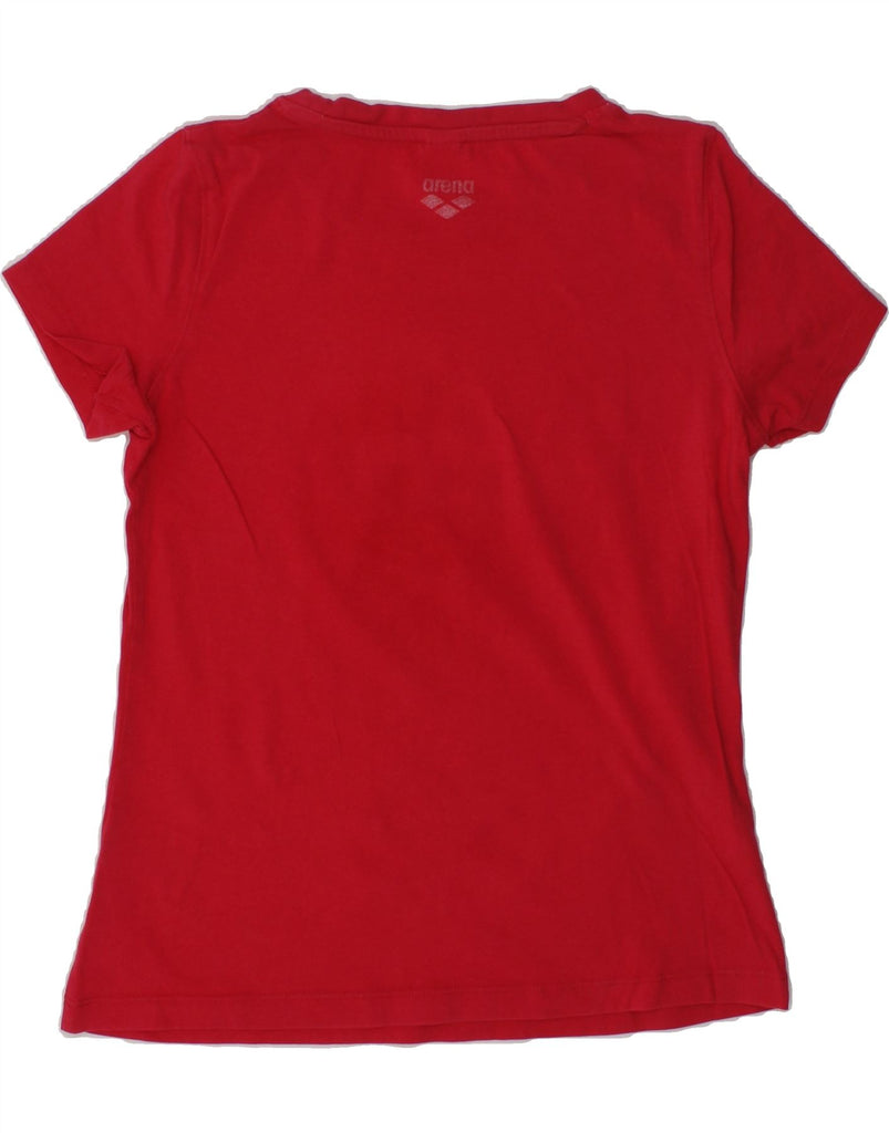 ARENA Girls Graphic T-Shirt Top 9-10 Years Red Cotton | Vintage Arena | Thrift | Second-Hand Arena | Used Clothing | Messina Hembry 