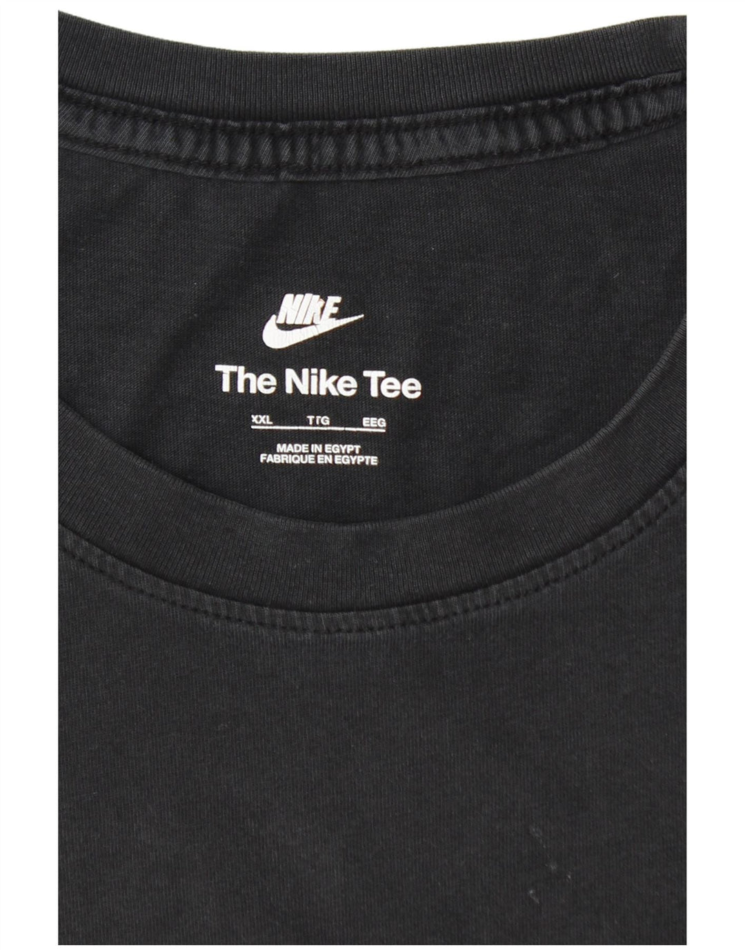 NIKE Mens T-Shirt Top 2XL Black Cotton