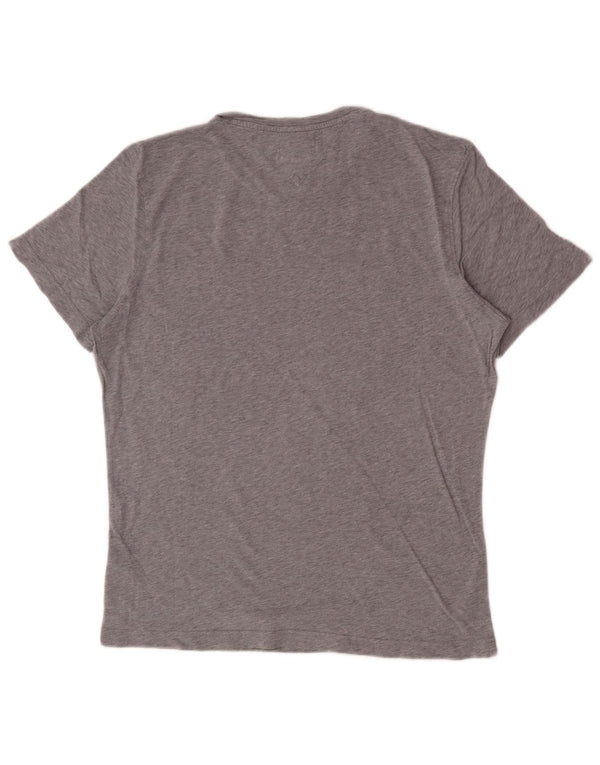 Tommy Hilfiger Mens T-Shirt Top Large Grey Cotton