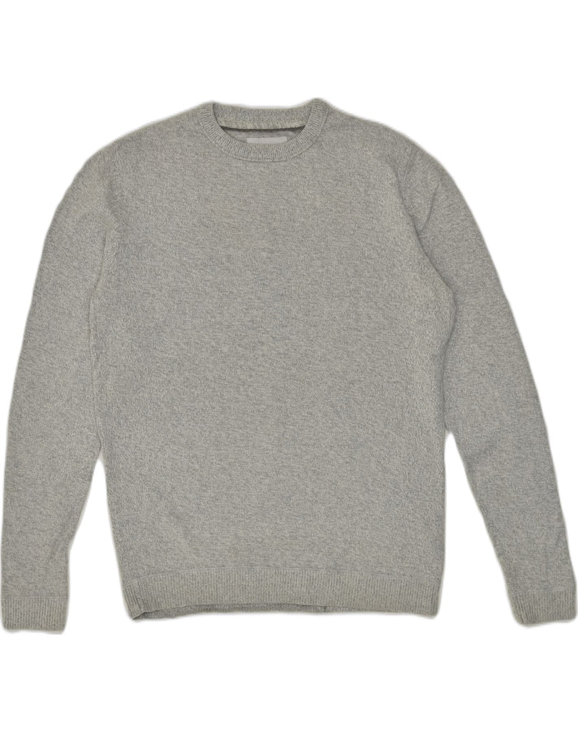 JACK & JONES Mens Crew Neck Jumper Sweater Medium Grey Cotton | Vintage Jack & Jones | Thrift | Second-Hand Jack & Jones | Used Clothing | Messina Hembry 