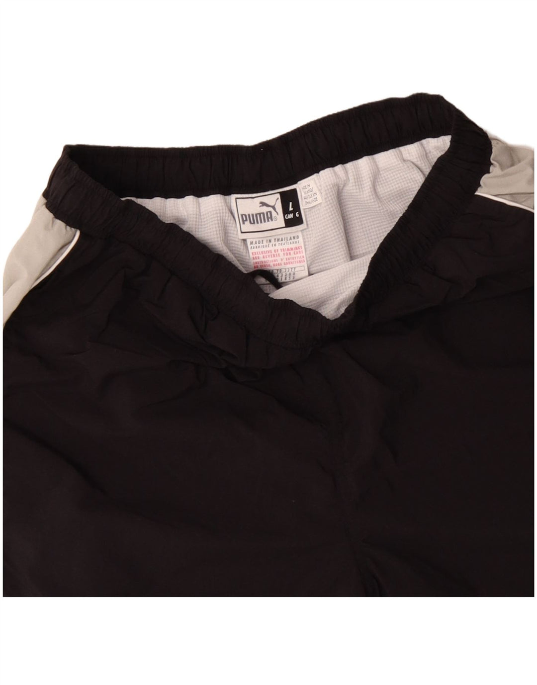 PUMA Mens Sport Shorts Large Black Colourblock Polyester