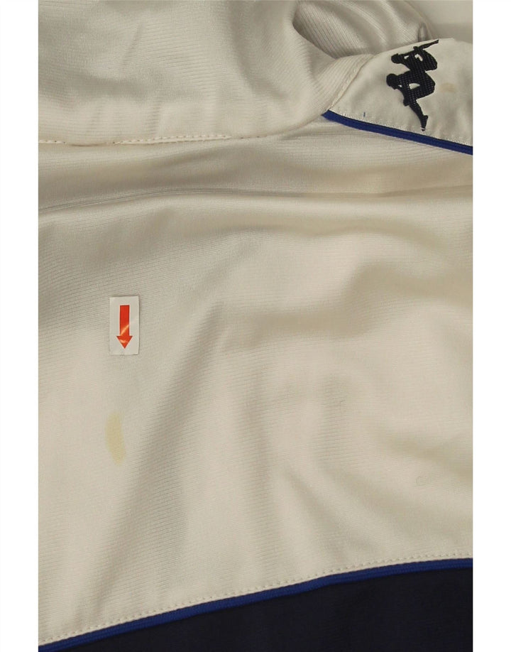 Kappa Mens Graphic Tracksuit Top Jacket Large Navy Blue Colourblock