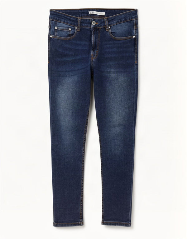 Zara Mens Slim Jeans EU 42 Large W32 L29 Blue Cotton
