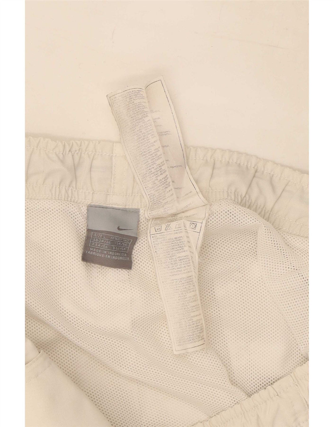 Nike Mens Sport Shorts Large White Colourblock Polyester