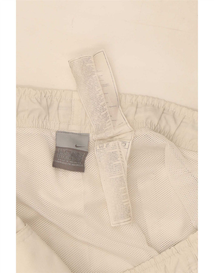 Nike Mens Sport Shorts Large White Colourblock Polyester
