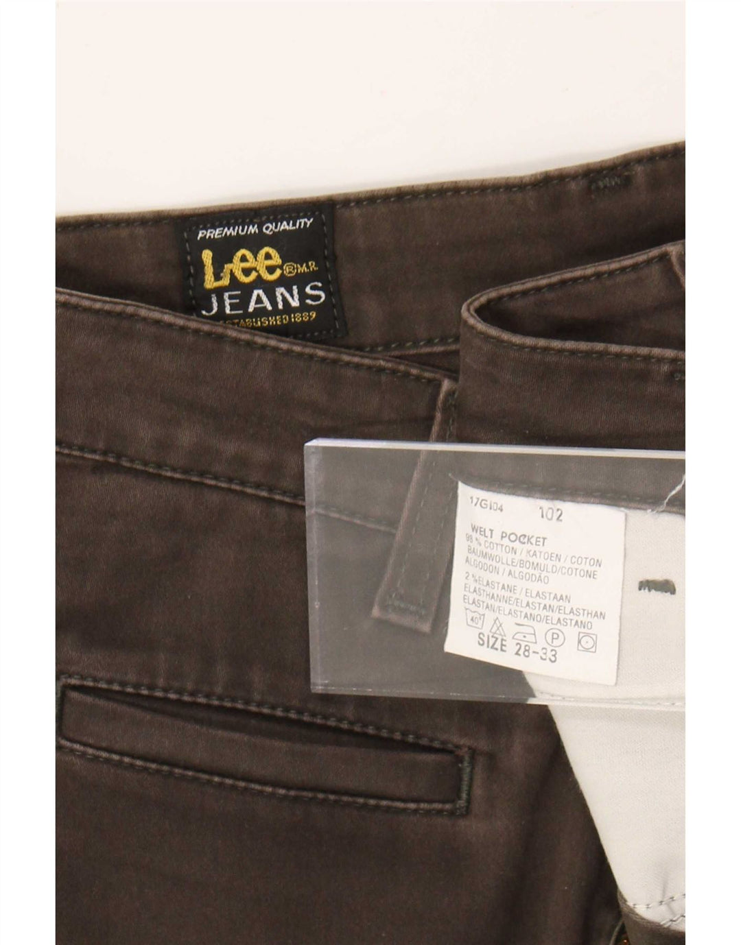 Lee Womens Bootcut Jeans W28 L28 Brown Cotton