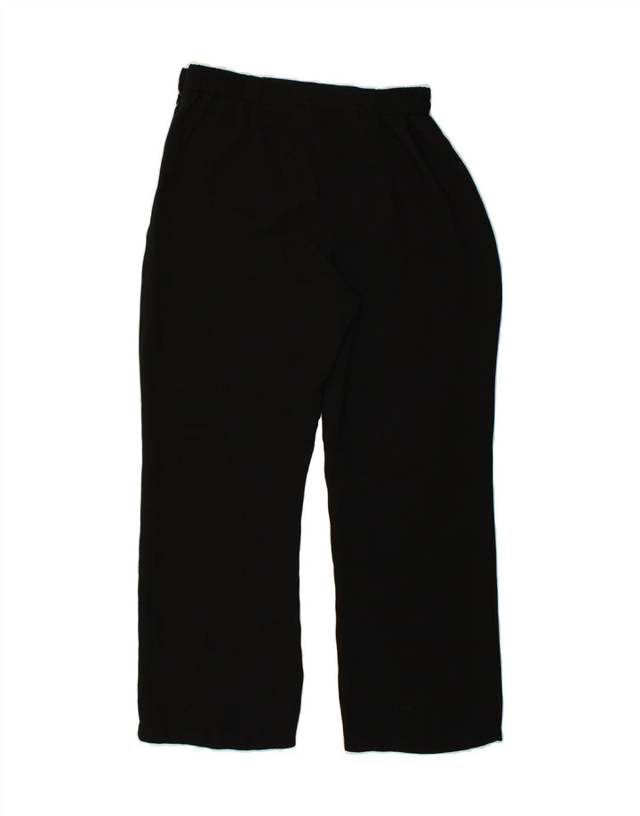 CLASSICS Womens Straight Casual Trousers UK 14 Medium W30 L27 Black Vintage Classics and Second-Hand Classics from Messina Hembry 