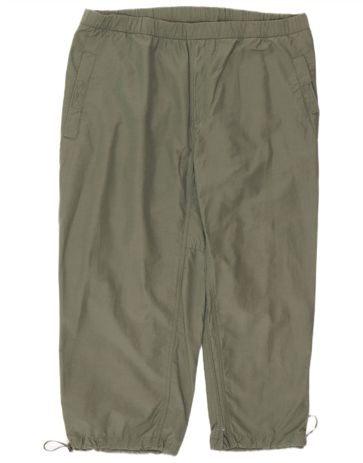 Columbia Mens Capri Tracksuit Trousers Large  Khaki Cotton