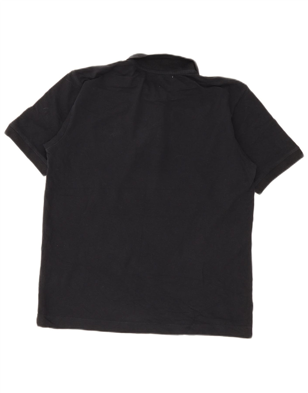 Kappa Mens Polo Shirt Medium Black Cotton