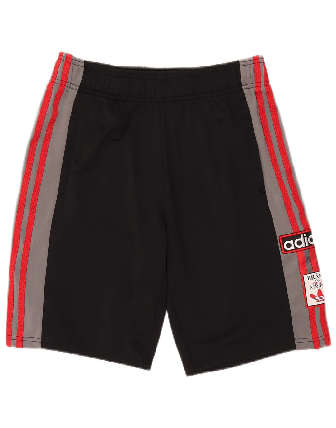 Adidas Boys Graphic Sport Shorts 15-16 Years  Black Colourblock Polyester
