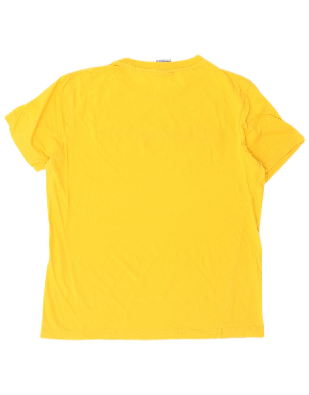 Champion Mens Graphic T-Shirt Top Medium Yellow