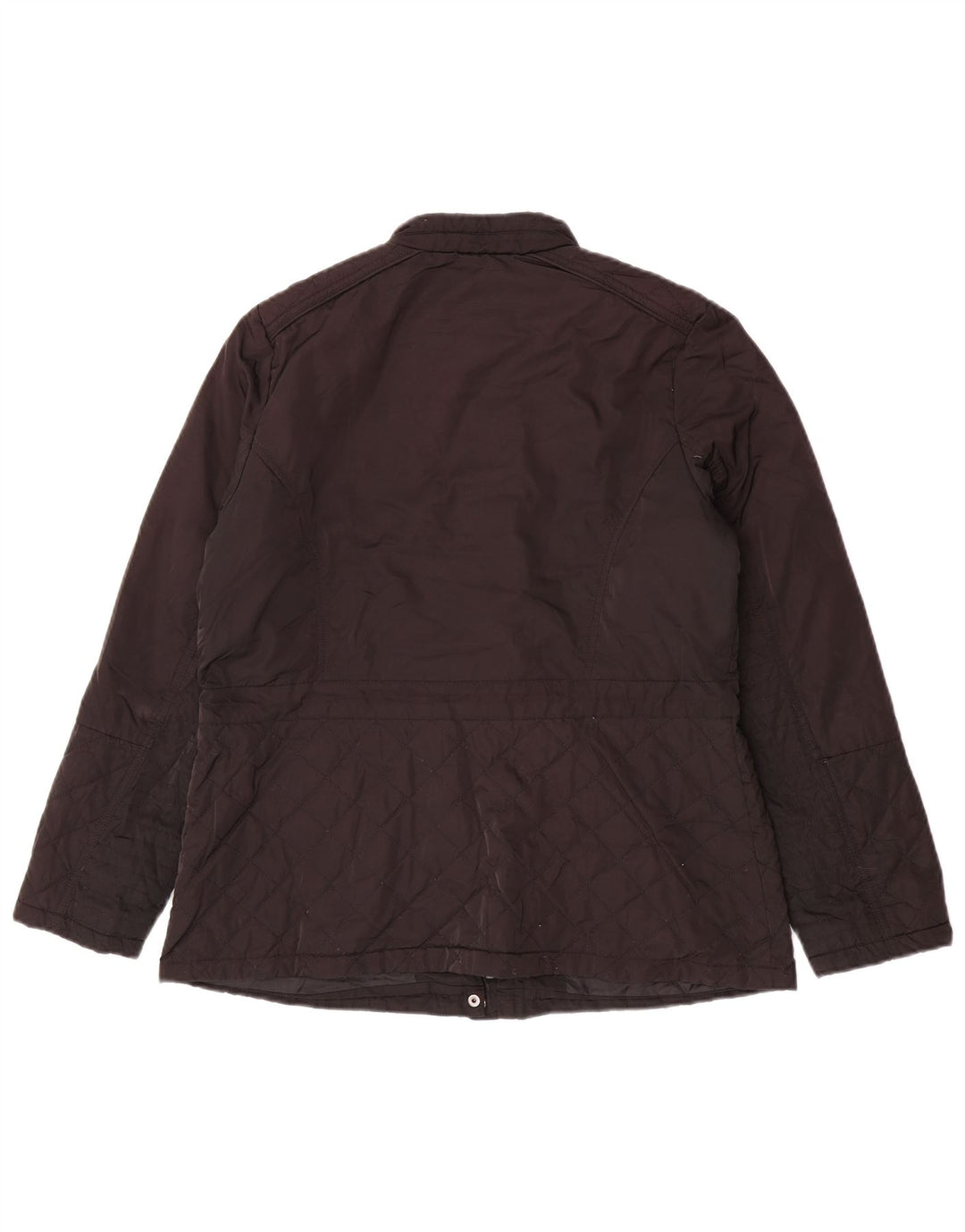 Marks & Spencer Womens Quilted Jacket UK 14 Large Black Polyester