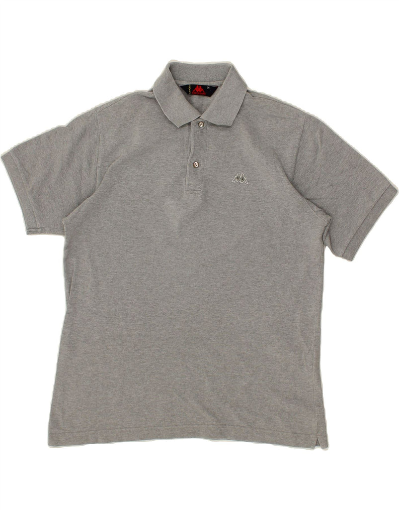 KAPPA Mens Polo Shirt Medium Grey Cotton | Vintage Kappa | Thrift | Second-Hand Kappa | Used Clothing | Messina Hembry 