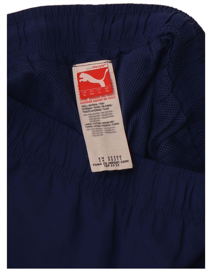 PUMA Boys Graphic Sport Shorts 11-12 Years  Navy Blue Polyester