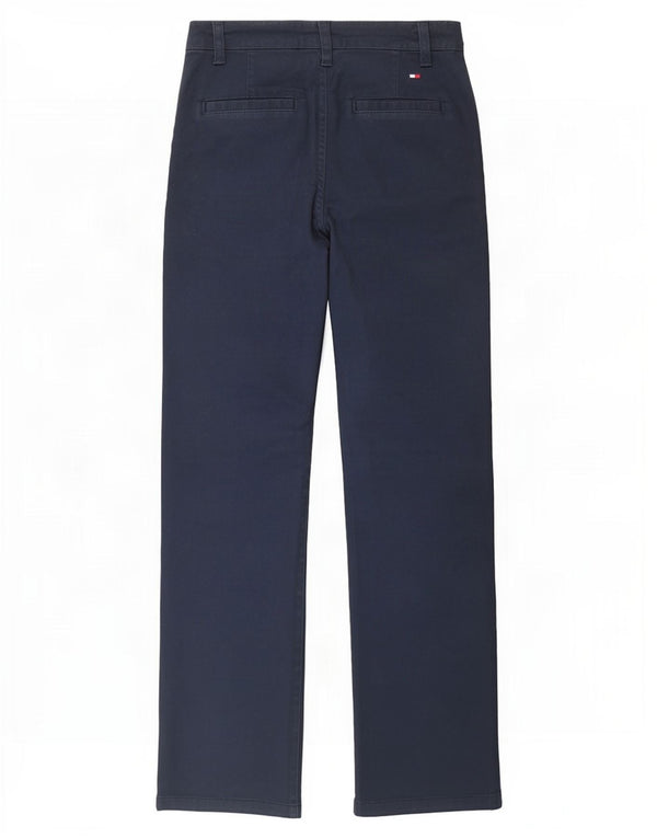 Tommy Hilfiger Womens Stretch Chino Trousers US 4 Small W26 L26 Navy Blue