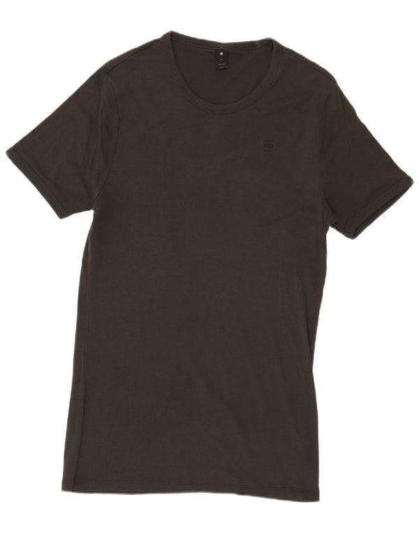 G-STAR Mens T-Shirt Top Medium Grey Cotton
