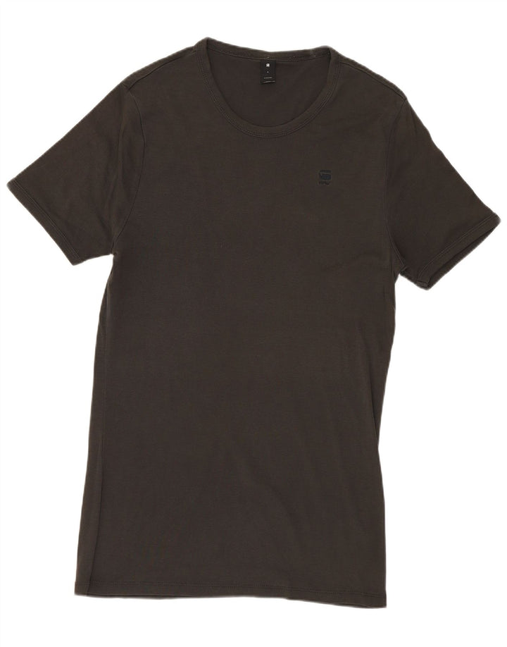 G-STAR Mens T-Shirt Top Medium Grey Cotton