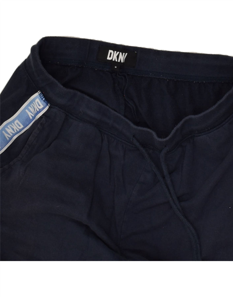 DKNY Mens Graphic Tracksuit Trousers Joggers Medium Navy Blue Cotton | Vintage Dkny | Thrift | Second-Hand Dkny | Used Clothing | Messina Hembry 