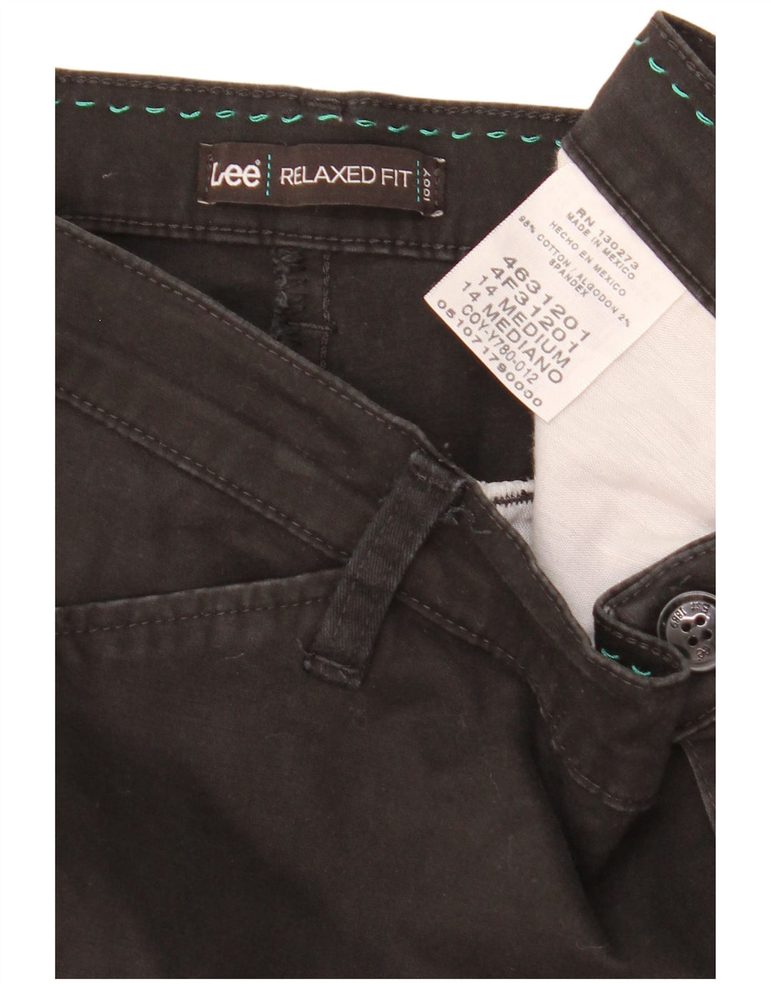 Lee Womens US14 W36 L31 Black Cotton