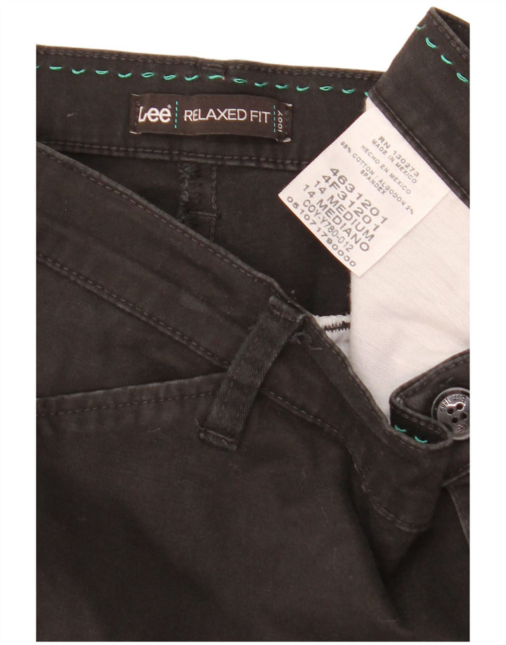 Lee Womens US14 W36 L31 Black Cotton