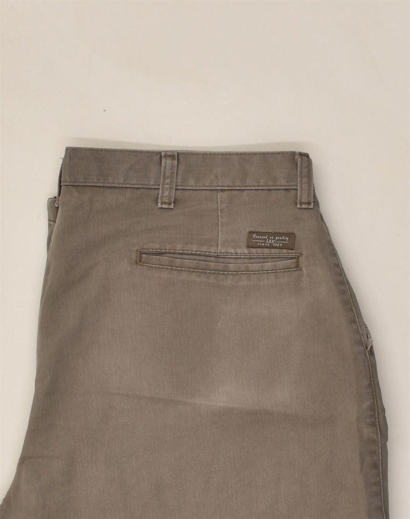 LEE Mens Straight Chino Trousers W36 L34  Grey Cotton | Vintage Lee | Thrift | Second-Hand Lee | Used Clothing | Messina Hembry 