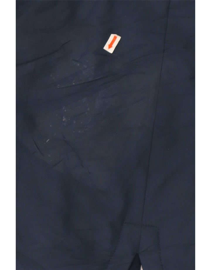 Nike Mens Hooded Windbreaker Coat UK 38 Medium Navy Blue Polyester