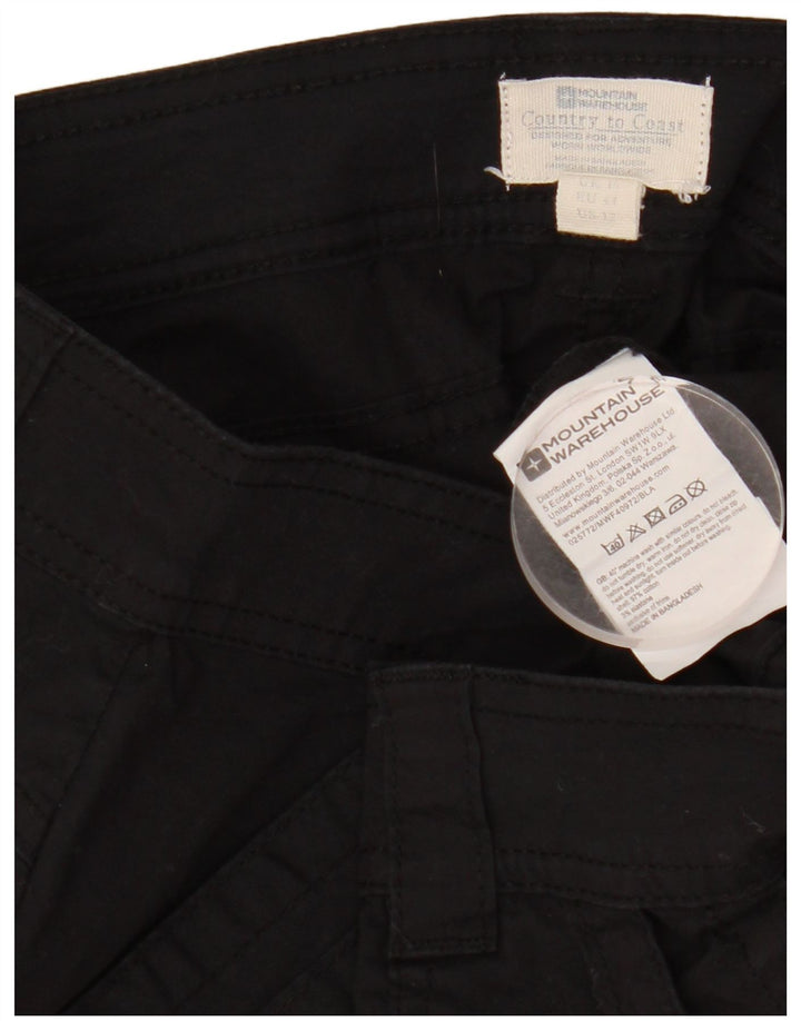 Mountain Warehouse Womens Chino Shorts XL W36  Black Cotton