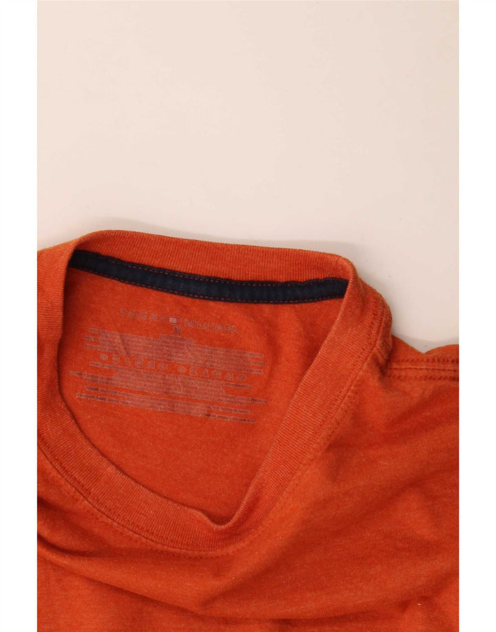 Tommy Hilfiger Mens T-Shirt Top Medium Orange