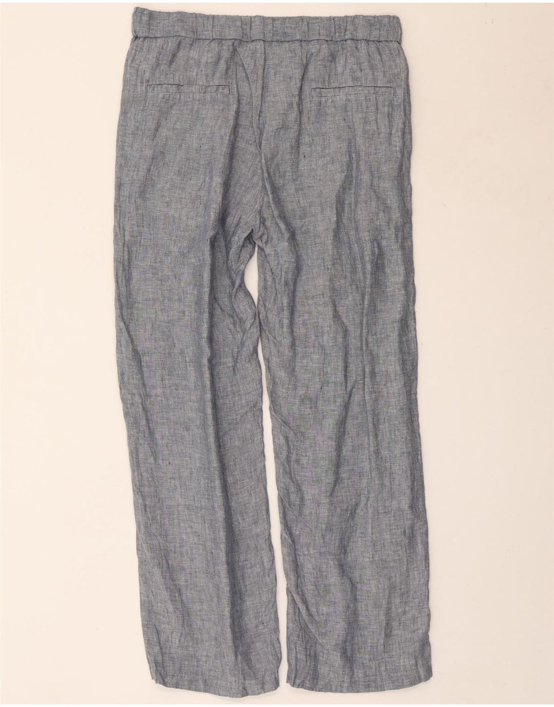 DACK'S Womens Wide Leg Pegged Chino Trousers Small W30 L27 Blue