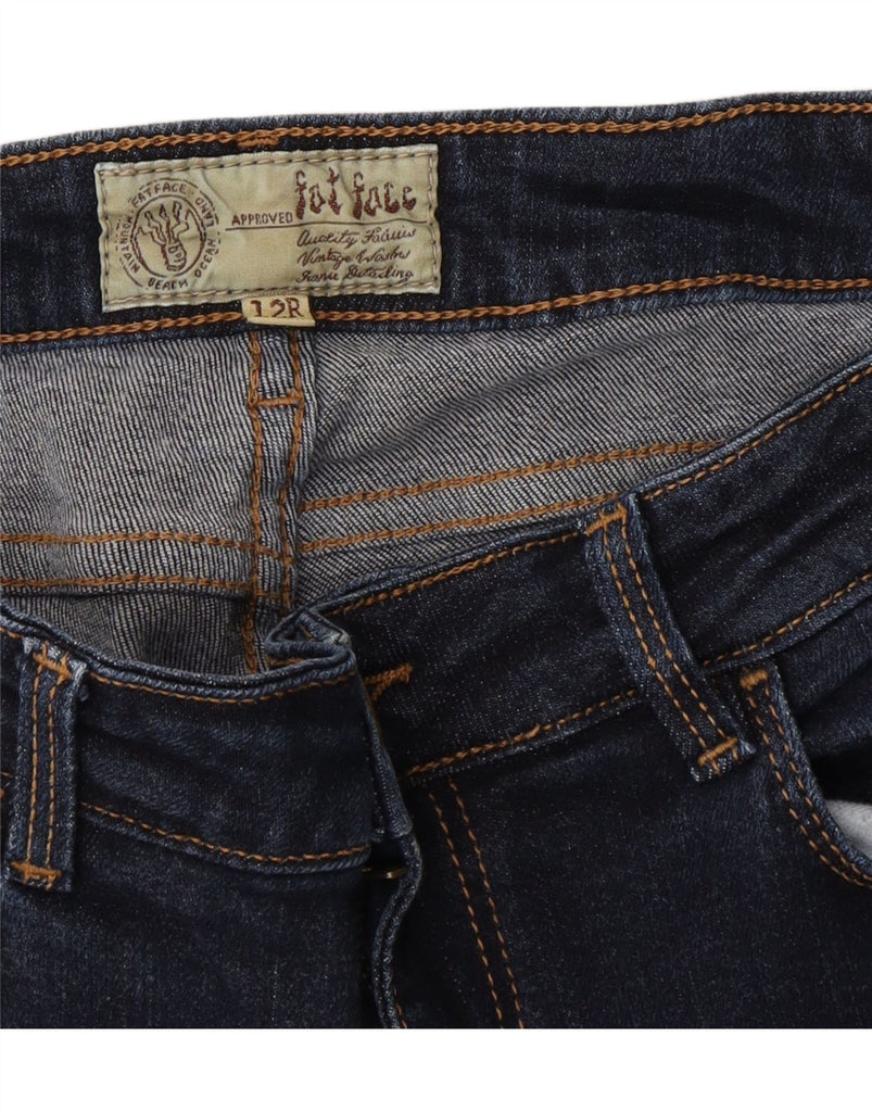 FAT FACE Womens Skinny Jeans UK 12 Medium W28 L27 Navy Blue Vintage Fat Face and Second-Hand Fat Face from Messina Hembry 