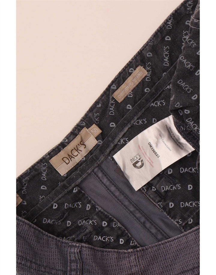 Dack's Mens Cargo Shorts IT 50 Large W34  Navy Blue Spotted Cotton